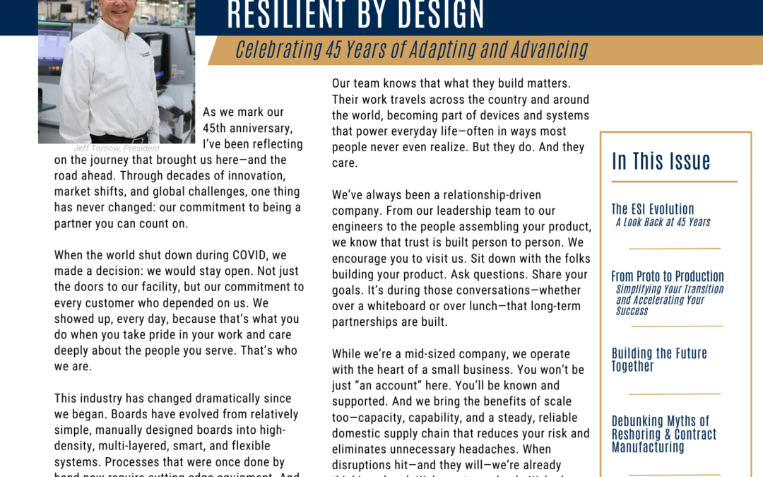 Electronic Systems, Inc. Newsletter Summer 2025